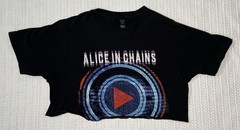 Alice In Chains Played Here 2-Sided Tour Shirt MD 19” X 14” Cropped Cut Shirt