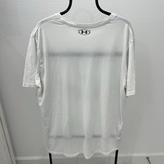 Under Armour Project Rock Break Through T-Shirt Mens XXL White Brahma Bull Gym