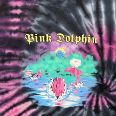Pink Dolphin Mens XXL Tie Dye Graphic T-Shirt Black Purple Spiral Streetwear