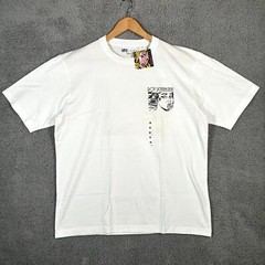 Uniqlo x Roy Lichtenstein T-Shirt Mens Medium White Crying Girl Pop Art Oversize