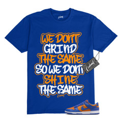 Dunk Knicks Team Royal Blue Orange Low Bright Ceramic T Shirt to Match GRIND
