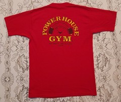 Vintage Powerhouse Gym Detroit Michigan Weightlifting Muscle T-Shirt Sz M USA