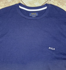 Polo Ralph Lauren Crew Neck Waffle Knit Sleep Shirt Mens XLT Navy w/ Pony NWT