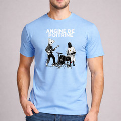 Music Shirt Funny Sarcastic Angine De Poitrine Live Art Graphic Men Boys Kids