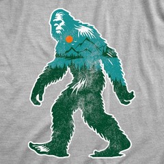 Mens Funny T Shirts Nature Bigfoot Sarcastic Sasquatch Graphic Novelty Tee For