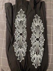 NEW Chrome Hearts Men’s XL Black Long Sleeve Graphic Logo Pocket Crew T-Shirt