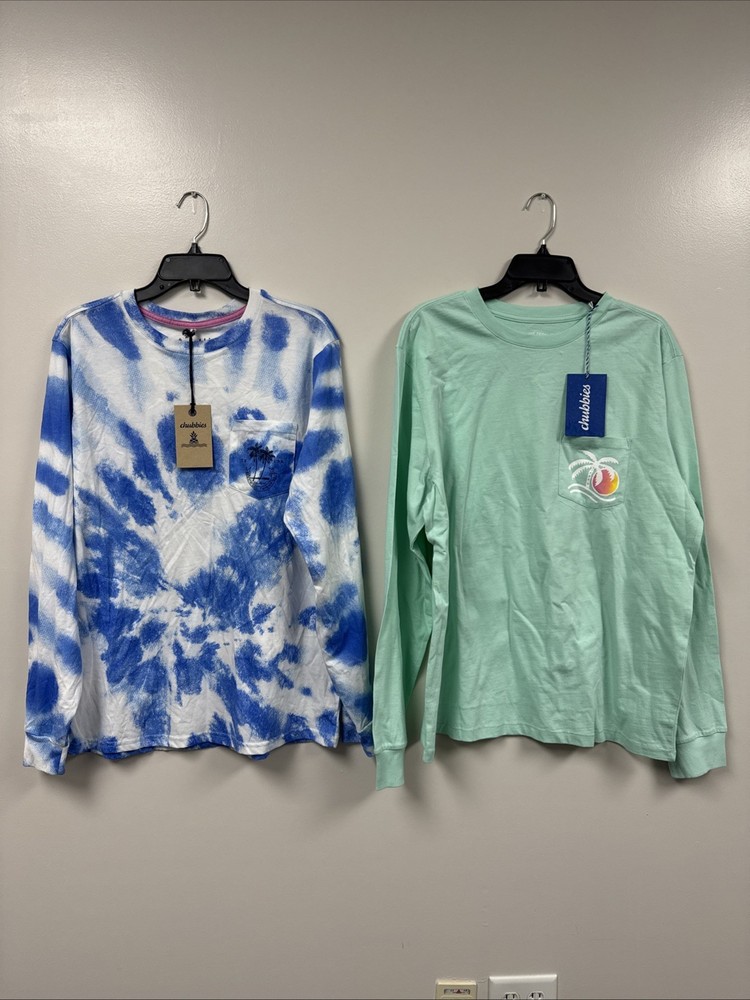 NWT Chubbies 2 Long Sleeve Shirts XL