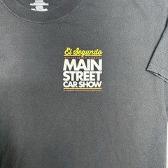 Hanes Beefy T Shirt Graphics 17th Annual El Segundo Main Street Car Show 2014 XL