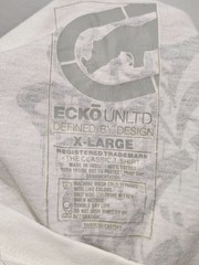 Vintage Y2K Ecko Unltd Rhino Graphic T-Shirt Mens XL White Graffiti Streetwear