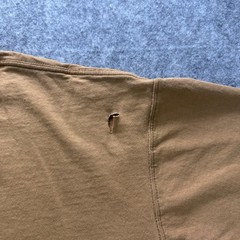 Carhartt Shirt Mens LT Brown Tall Pocket Workwear Short Sleeve Crewneck Tee