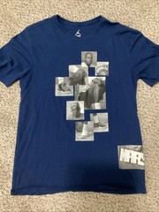 Jordan Mars Shirt Mens Large Spike Lee Graphic Tee Basketball Large Navy