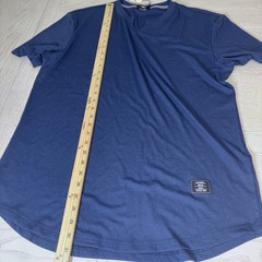 J MIERR Mens V-Neck Short Sleeve Muscle Slim Henley Shirt Blue, Athletic Size XL