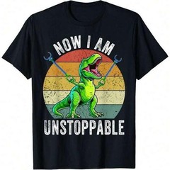 Funny Roaring T-Rex Graphic Men’s Tee Soft Casual Daily Outdoor Summer Top