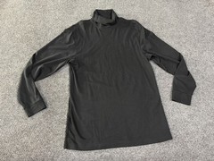 L.L. Bean Shirt Mens LT Black Long Sleeve Turtleneck Tee Cotton Thermal Big Tall
