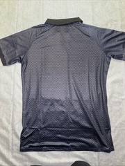 Retro Open Collar Polo In Square Geo Print XL -Brand- Tailored Athlete
