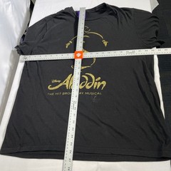 Disney Aladdin The Hit Broadway Musical Black Metallic Gold T-Shirt Men’s XL