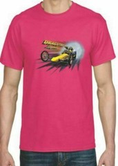 Adult DryBlend® T-Shirt – (YELLOW DRAGSTER LEGENDS – HOT ROD)