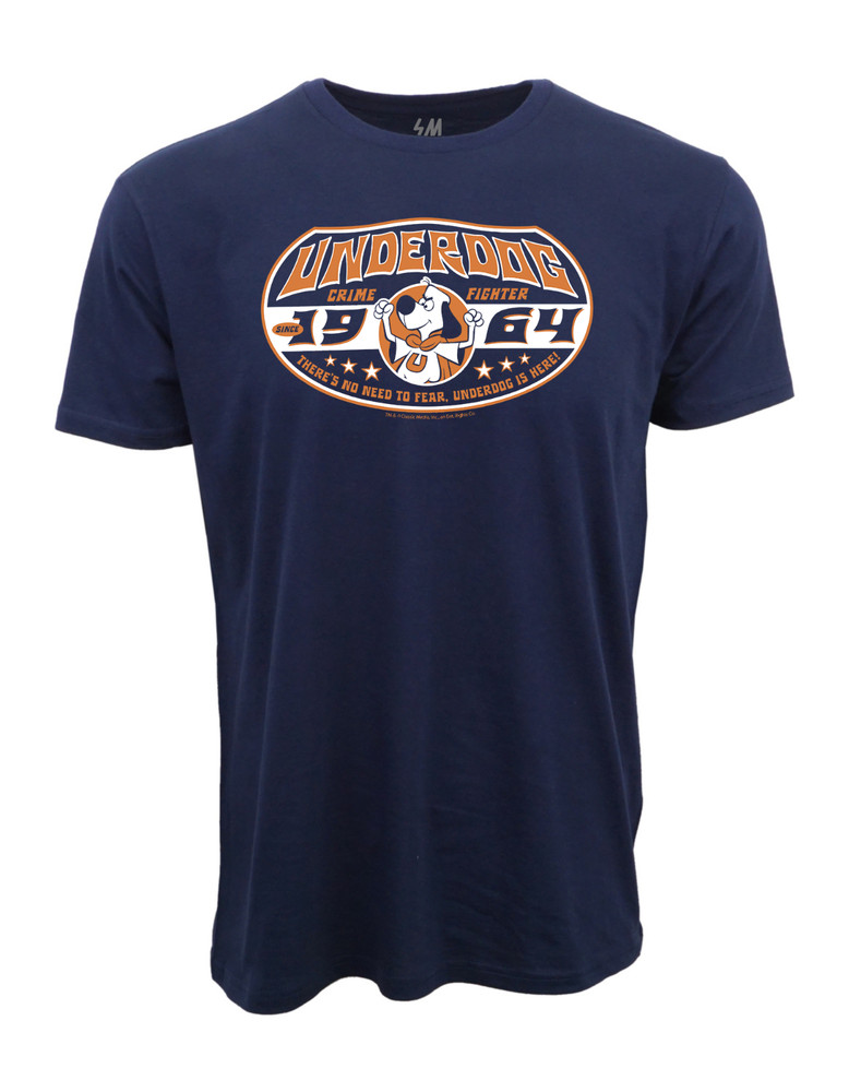 1964 Cartoon Network Under Dog Navy Graphic T shirt