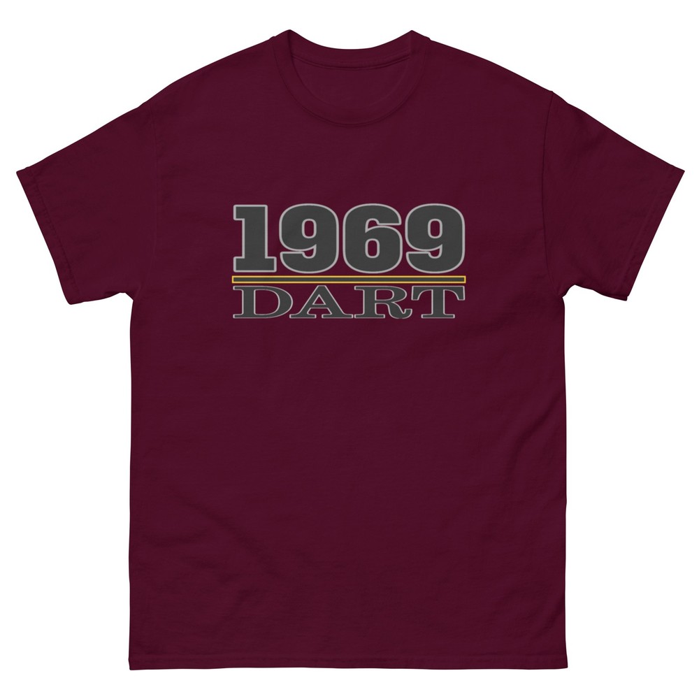 1969 DART T SHIRT sizes SMALL thru 5XL available! CHOOSE FROM 10 COLORS!