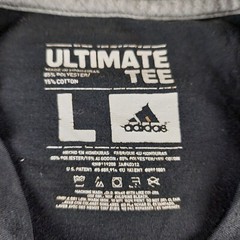 Adidas Ultimate T-Shirt Mens Large Black Leave Legacy Short Sleeve Crewneck