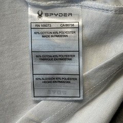 Spyder Mens Large Graphic T Shirt White Logo Outdoor Summer Athletic NWT
