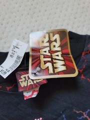 Vintage NOS NWT Star Wars Episode 1 electric Darth Maul Full front Print Shirt,L