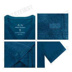 ARMANI EXCHANGE SLIM FIT T-SHIRT IN PIMA COTTON JERSEY COLOR LEGION BLUE CODE: