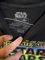 Star Wars “The Mighty Vader” Comic Book Theme Splatter T-Shirt Adult Size Large