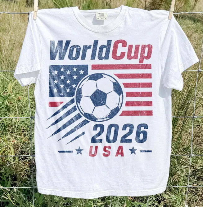 USA World Cup 2026 Soccer Shirt, Patriotic American Flag Football Shirt VK13425