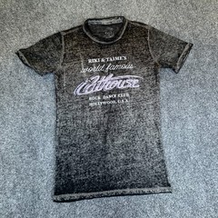 Cathouse Hollywood T-Shirt Mens Small Black Acid Wash Riki & Taimes World Famous