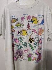 Vintage 90s Graphic streetwear Fish Tshirt Maternity Brand Womens