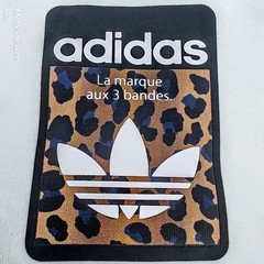 Adidas XL Men’s T Shirt White Oversized Retro Leopard Trefoil Graphic Cotton NWT