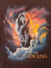 The Lion King Mufasa Shirt XL Disney Designs Movie Promo Preowned 90s Simba Scar