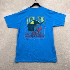 Salt Life T Shirt Adult Size Large Blue Short Sleeve Live The Salt Life Fishing