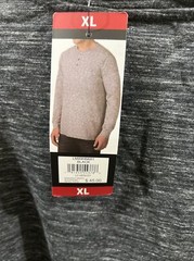 Lee Textured Comfort Henley Shirt Black Men’s X-LARGE Stretch $45