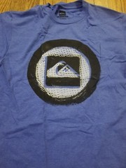 Vintage 90s Quicksilver T Shirt Blue YOUTH Size XL Surf Skate Fun Beach Surfing