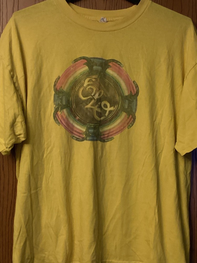 Electric Light Orchestra- Yellow Shirt Featuring Logo – AAA – 2XL