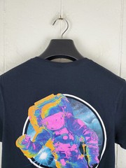 NASA Shirt Mens Small Black Graphic Crew Neck Short Sleeve Stretch Pullover