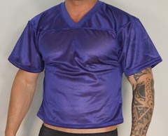 MEN’S PURPLE THIN FOOTBALL MESH SHIRT ADULT MEDIUM