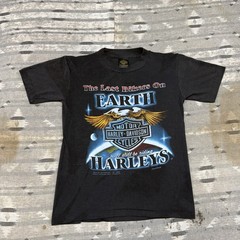 Vintage 80s Harley Davidson Shirt 3d Emblem Columbus Ga Small
