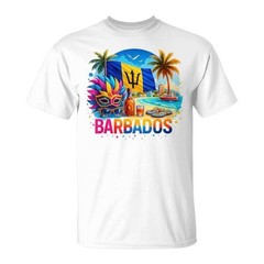 Barbados Beach Carnival Rum Trident Island Tropical Vibes T-Shirt
