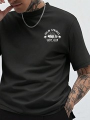 Coastal Men’s Vacation Fresh Minimalist Style Short Sleeve T-Shirt