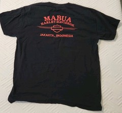 Harley-Davidson Legendary Mabua Indonesia Jakarta XL Tee Shirt T-Shirt Black