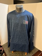 Vineyard Vines Men’s LS Pullover Shirt Blue Medium – Polyester Spandex