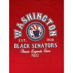 Headgear Classics Washington Black Senators Negro League T-Shirt Red Men’s Small