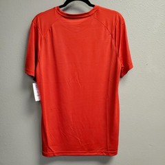 Athletic Works Shirt Mens Medium Red DriWorks Performance Jersey Tee Lightweight