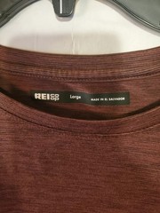 REI Co-Op T Shirt Tee Men Large Long Sleeve Burgundy Active Pursuits