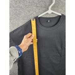 Ananke Tee Solid Black Minimalist Oversized Boxy Streetwear T-Shirt Men’s Size M