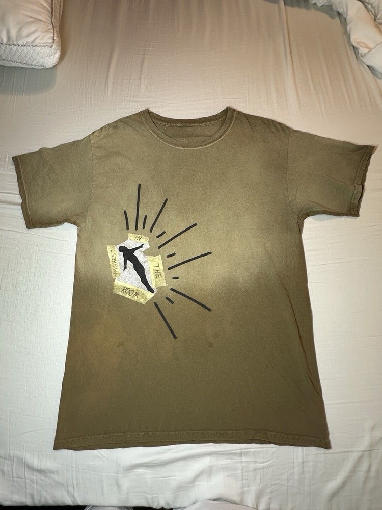 Travis Scott Highest in the Room Cactus Jack Olive Green T-Shirt Men’s Size (L)