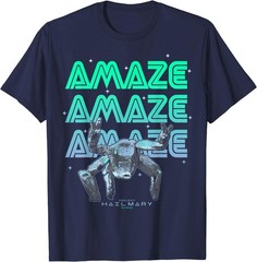 Project Hail Mary Amazing Rocky The Alien Neon Portrait T-Shirt